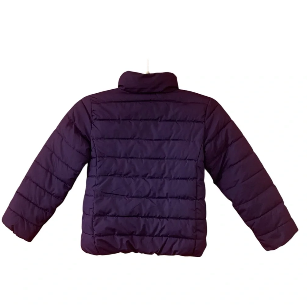 The Children’s Place Dark Purple Puffer Jacket fl girl 5-6